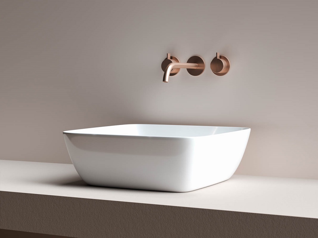 Раковина накладная Ceramica Nova Form CN2002 42x42 (белый), без донного клапана 