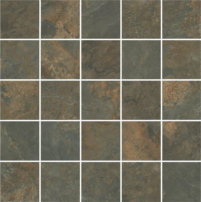 Декор Kerama Marazzi Рамбла Мозаичный Коричневый MM12132 25x25