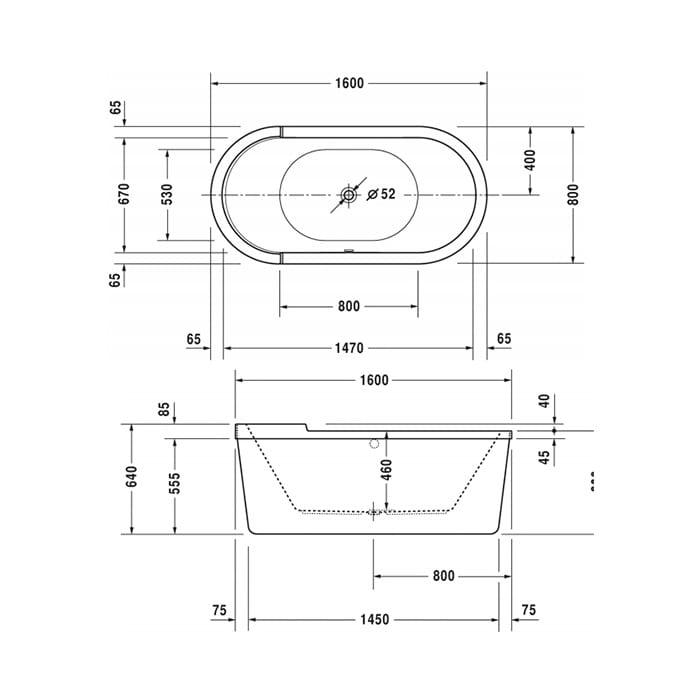 Ванна отдельностоящая Duravit Starck 700409000000000 160x80