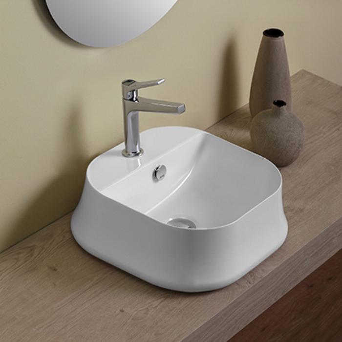 Раковина накладная Simas Sharp SH07bi*1 42х42