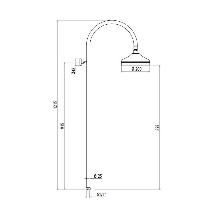 Душевая стойка Gattoni Programma Doccia 4292/PDV0br