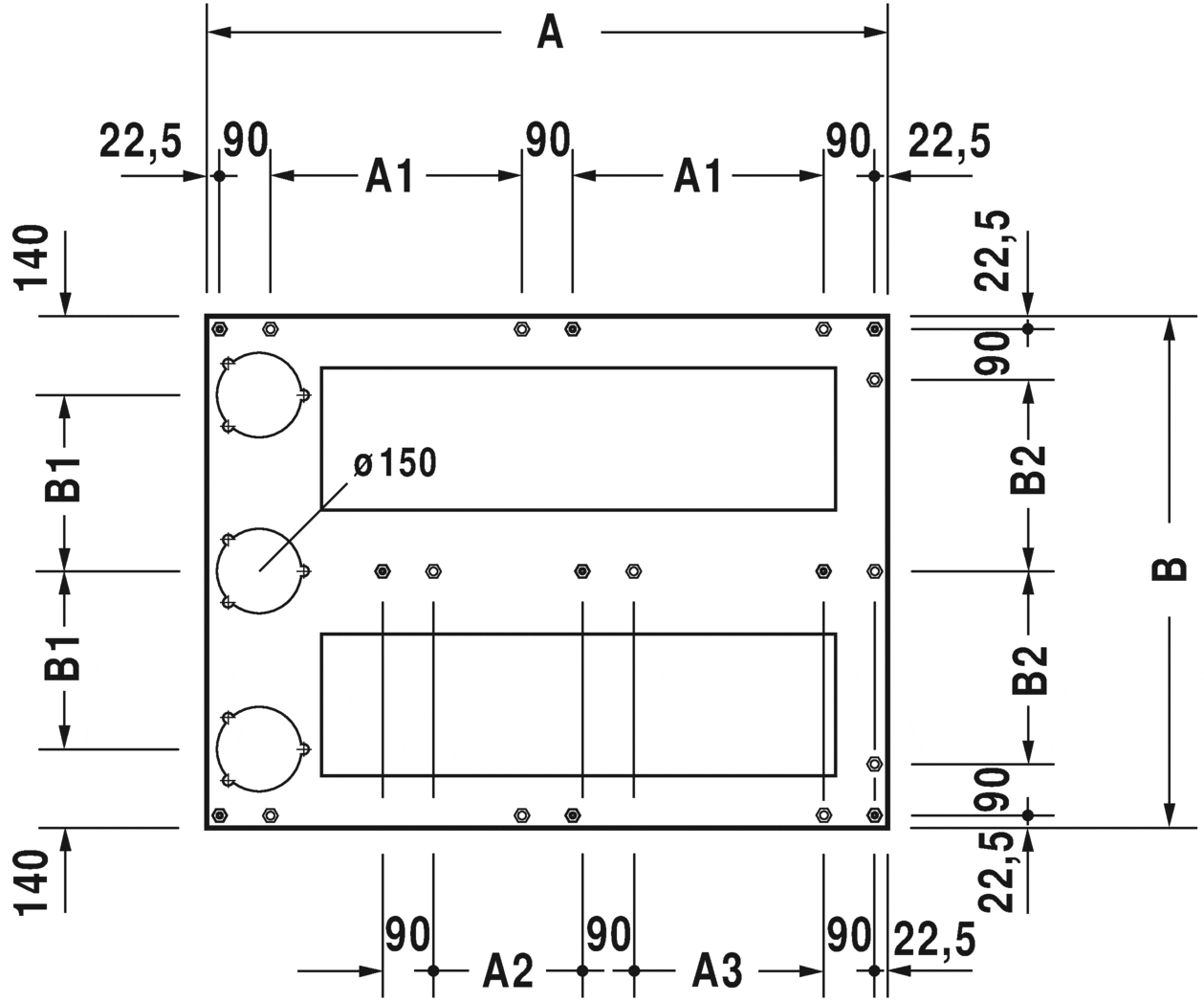 Ножки для душевого поддона Duravit Stonetto 790167000000000 90x80
