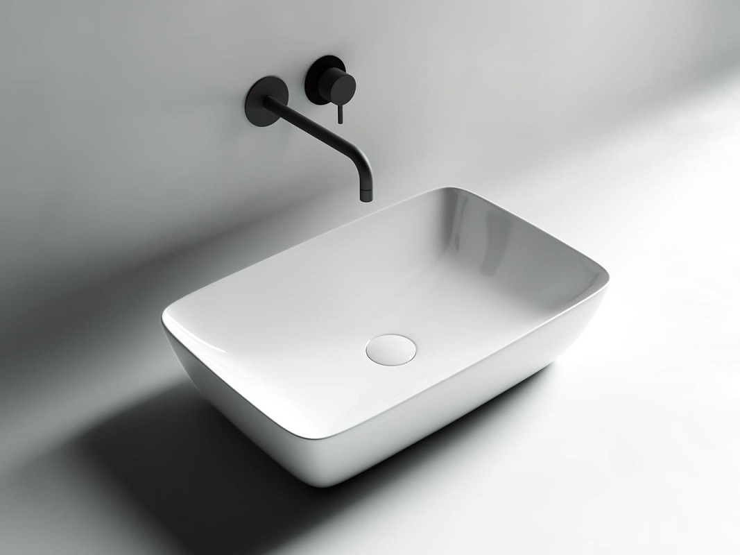 Раковина накладная Ceramica Nova Form CN2003 59x40 (белый), без донного клапана