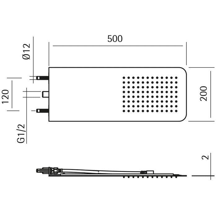 Верхний душ Cisal Xion DS016410D1