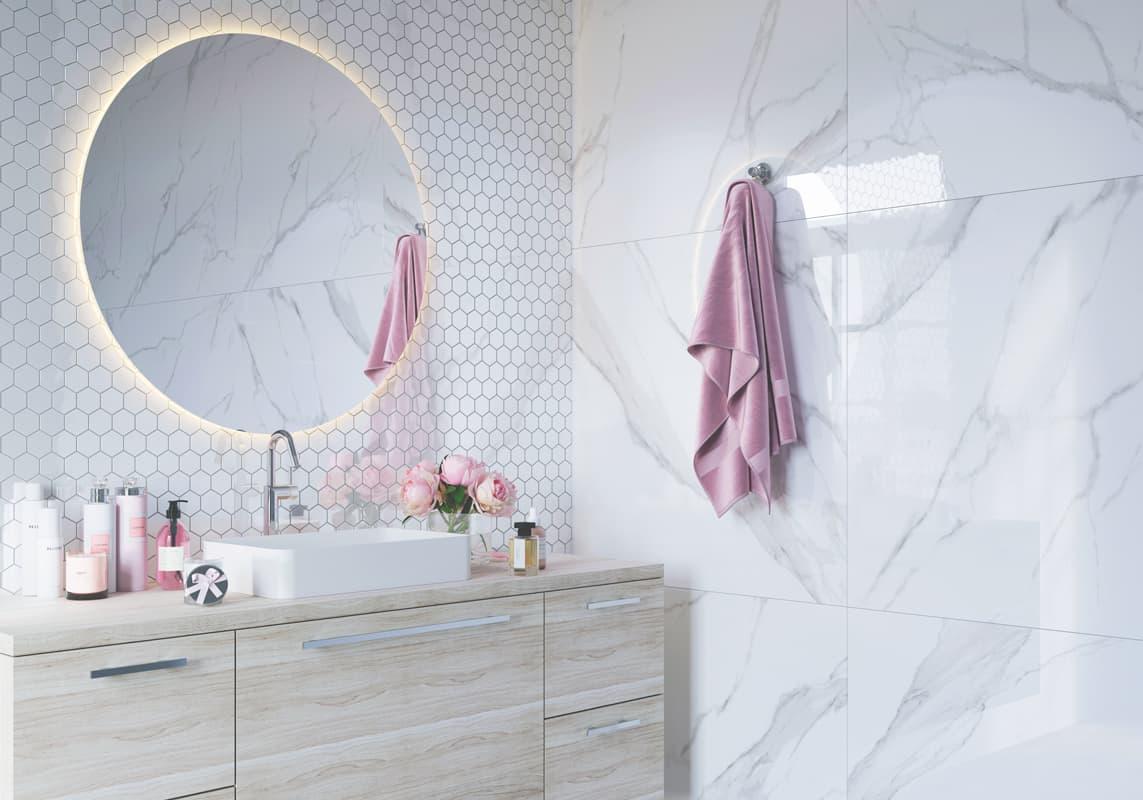 Мозаика Starmosaic Hexagon Small White Glossy (IDL1001) 27.2х28.2