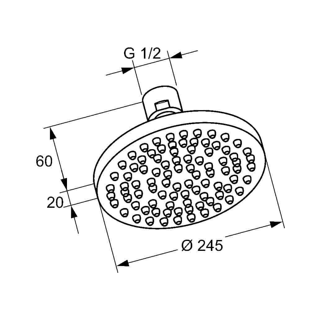Верхний душ Kludi A-QA - 6651105-00