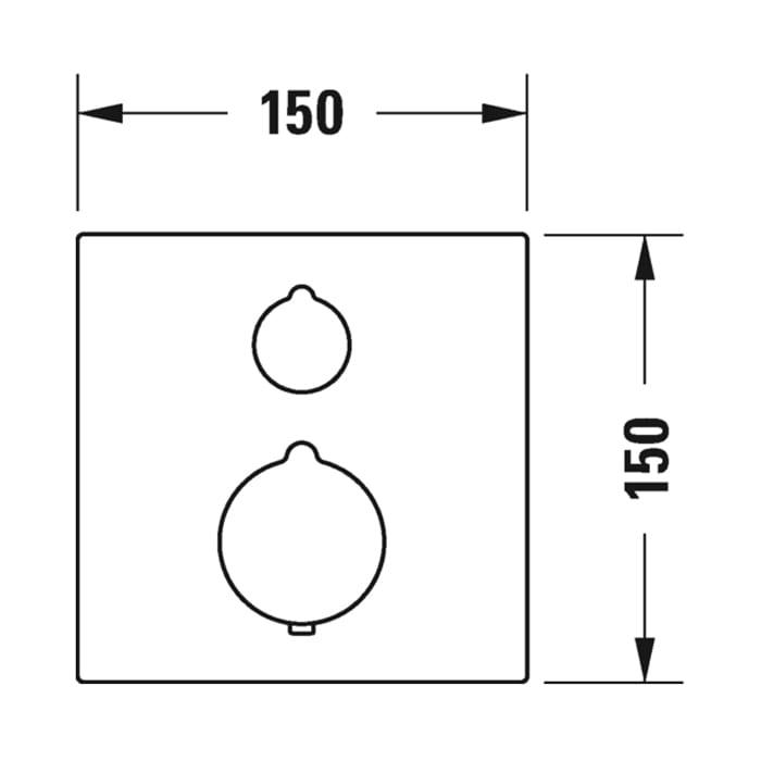 Смеситель для ванны Duravit С.1 C15200013010