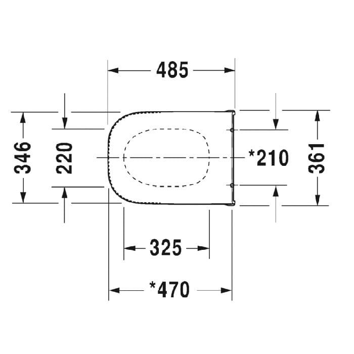 Сиденье для унитаза Duravit D-Code 0060390000