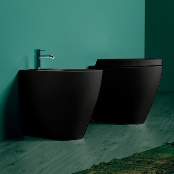 Биде напольное Simas Lft Spazio LFT21nero*1 53х35