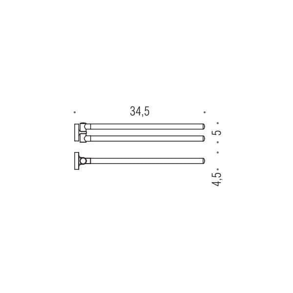 Полотенцедержатель двойной Colombo Design Basic B2712