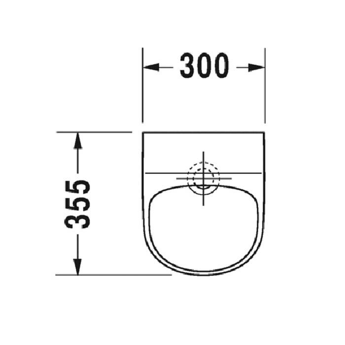 Писсуар безводный Duravit ME by Starck 2814302000 35x30