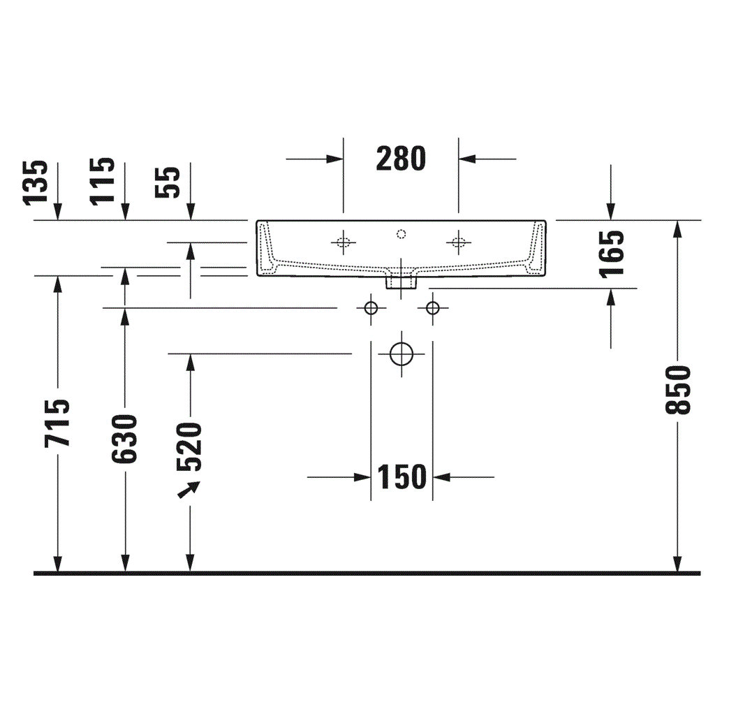 Раковина подвесная Duravit Vero Air 2350700000 70x47