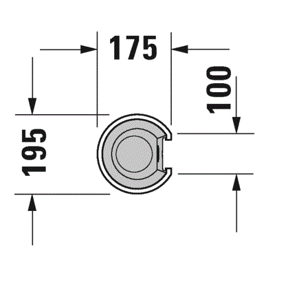 Пьедестал Duravit Starck 2 0858330000