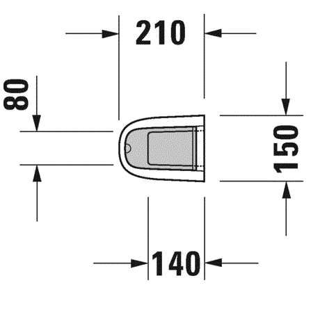 Пьедестал Duravit Starck 3 0865160000 15x21