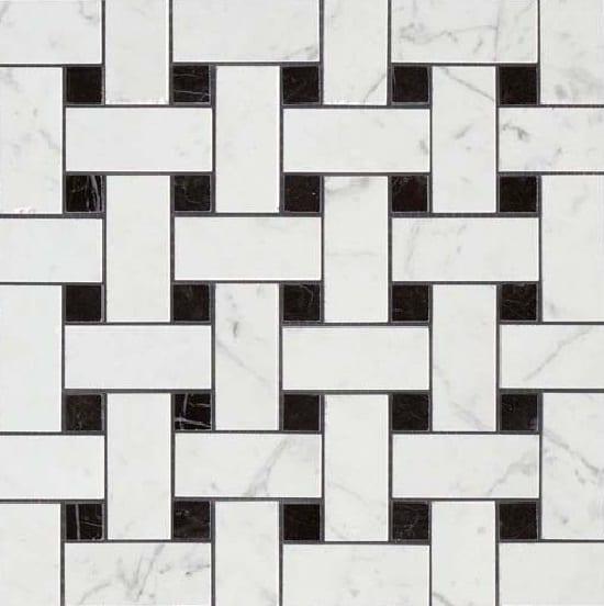 Мозаика Atlas Concorde Marvel Stone Basketweave Cold Lapp. AS2O 30х30