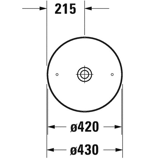 Раковина накладная Duravit Cape Cod 2328430000 43 см