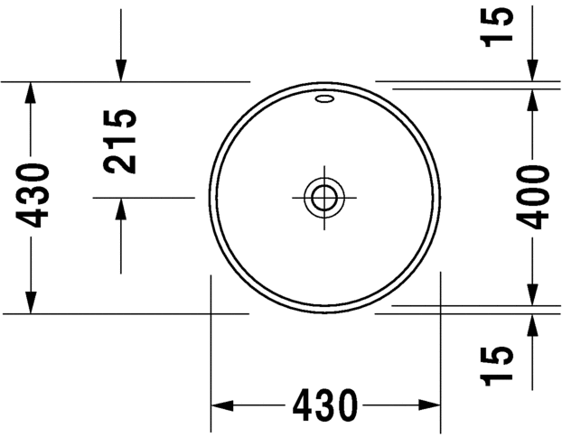 Раковина встраиваемая Duravit Architec 0468400000 40 см