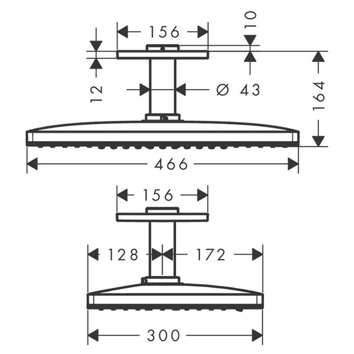Верхний душ Axor ShowerSolutions 35281000