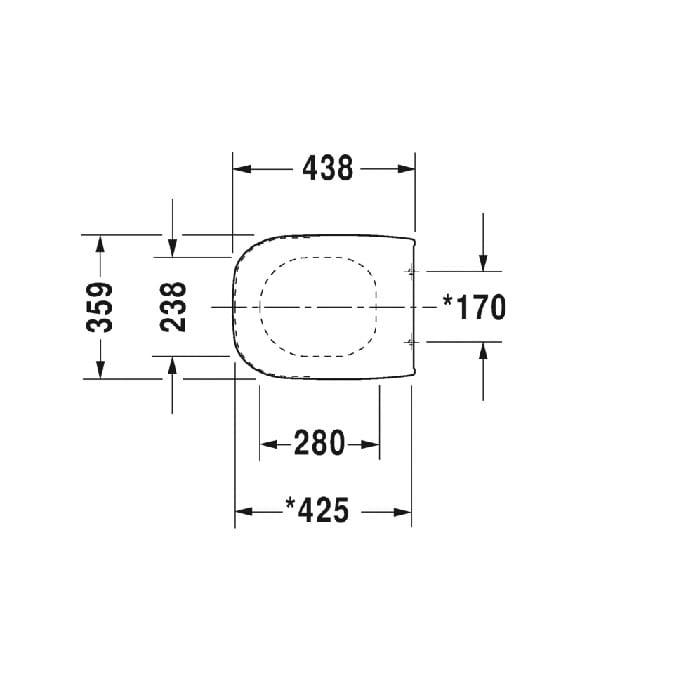 Сиденье для унитаза Duravit D-Code 0067390000