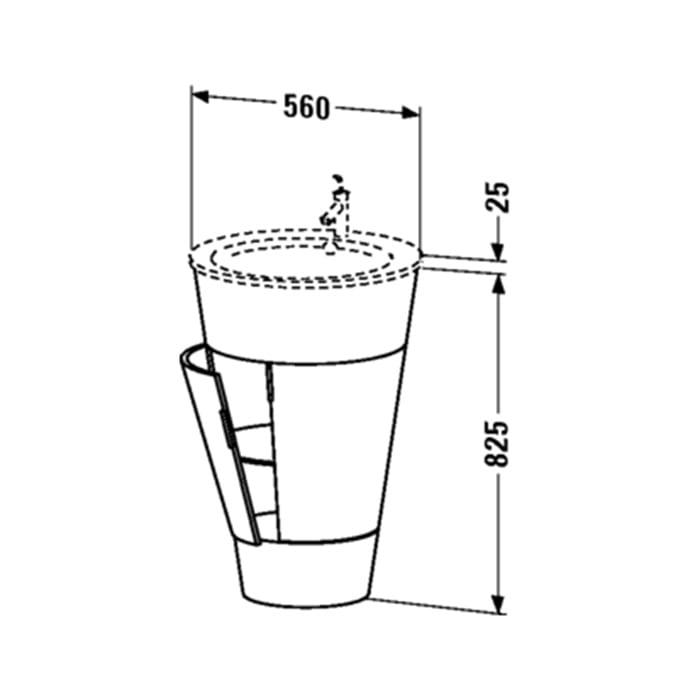 Тумба напольная Duravit Starck 1 S1952003939 82.5x60x56