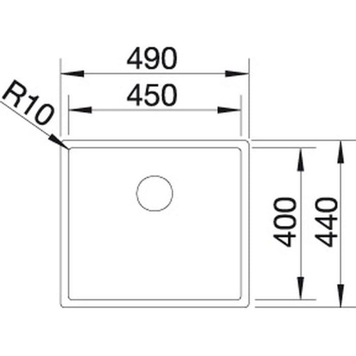 Мойка кухонная Blanco Claron 450-IF 521574 49х44