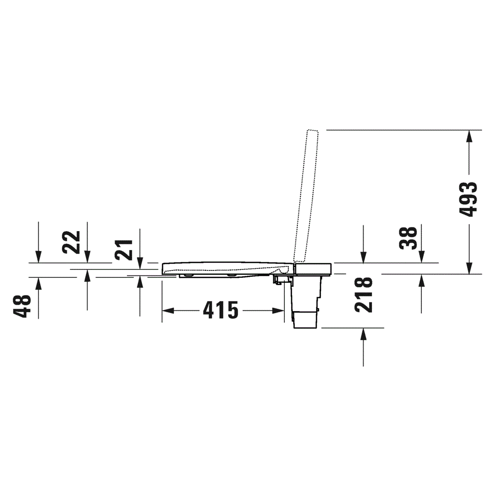 Сиденье для унитаза с душем Duravit SensoWash F Lite 612001012000310