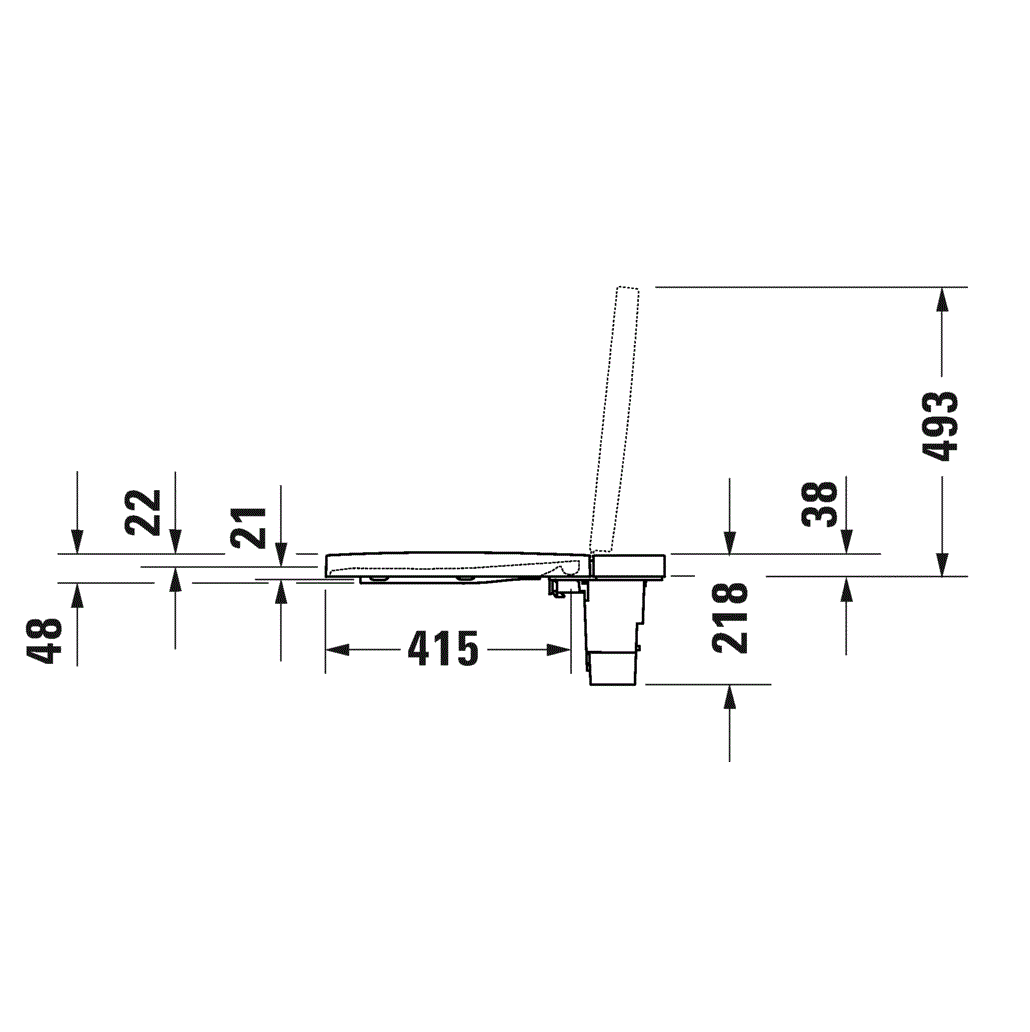 Сиденье для унитаза с душем Duravit SensoWash F Plus 612000012000320