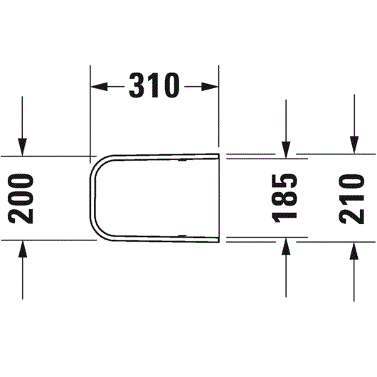 Полуьедестал Duravit Happy D.2 0858280000