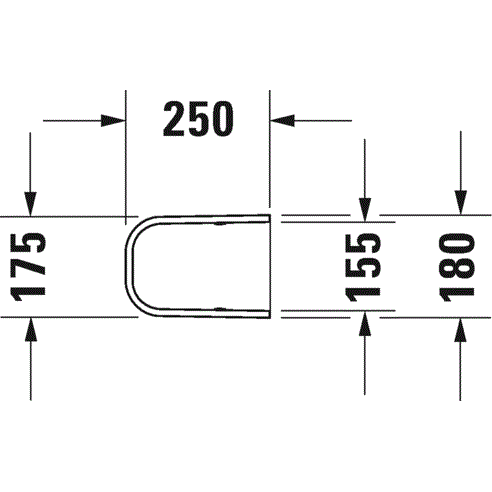 Полуьедестал Duravit Happy D.2 0858320000