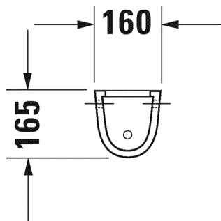 Полупьедестал Duravit Starck 3 0865180000 16x24