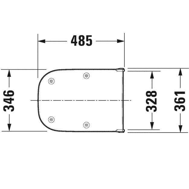 Сиденье для унитаза Duravit D-Code 0060410000