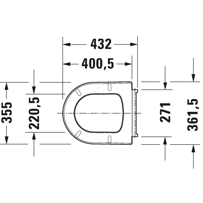 Сиденье Duravit ME by Starck 0020190000