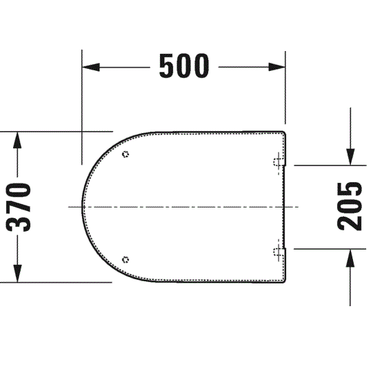 Сиденье Duravit Starck 2 0063320000 50x37