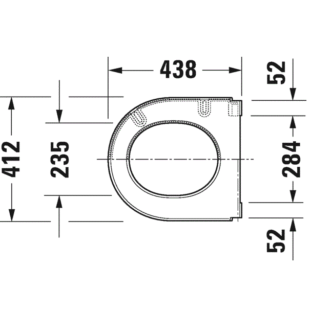 Сиденье Duravit Starck 3 0067790000 43x39