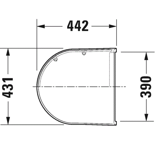 Сиденье Duravit Starck 3 0067790000 43x39