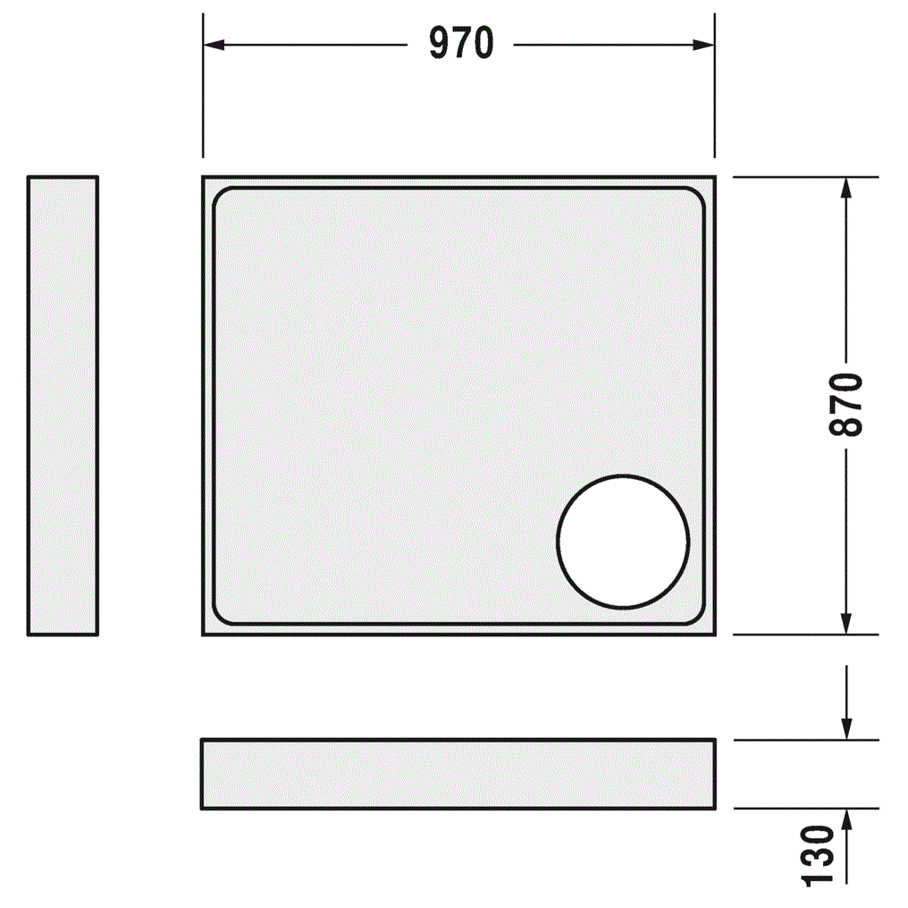 Опора для поддона Duravit Slimline 791483000000000