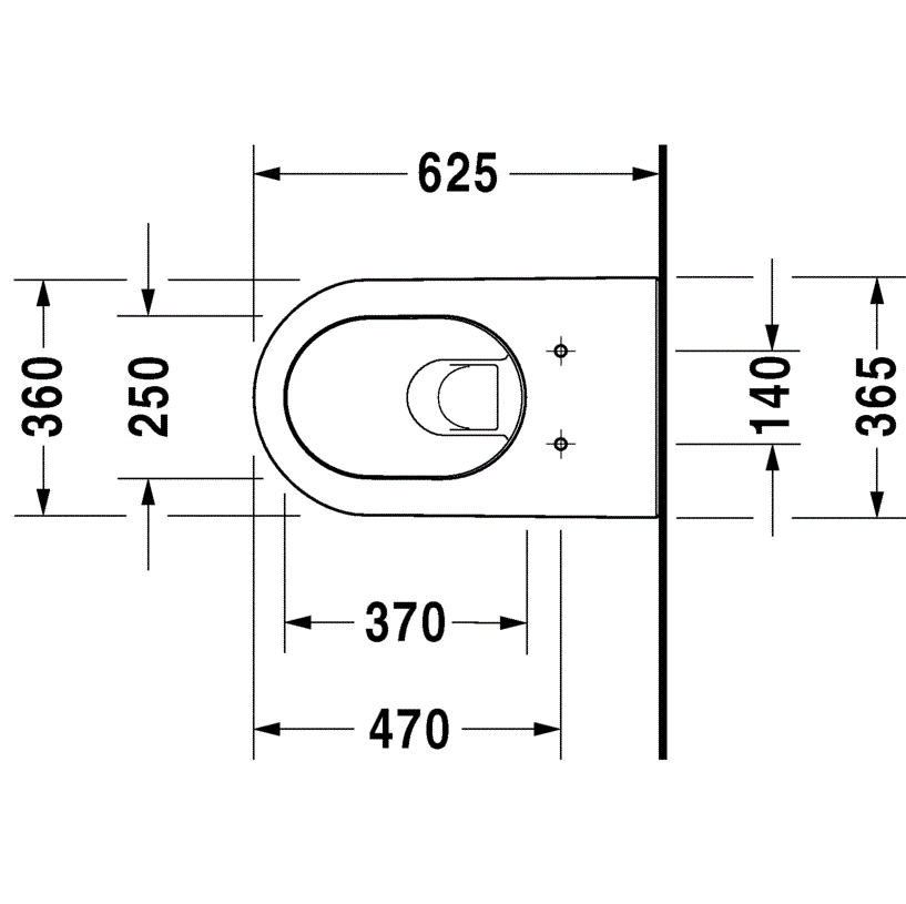Унитаз подвесной Duravit Darling New 2544090000 62x37