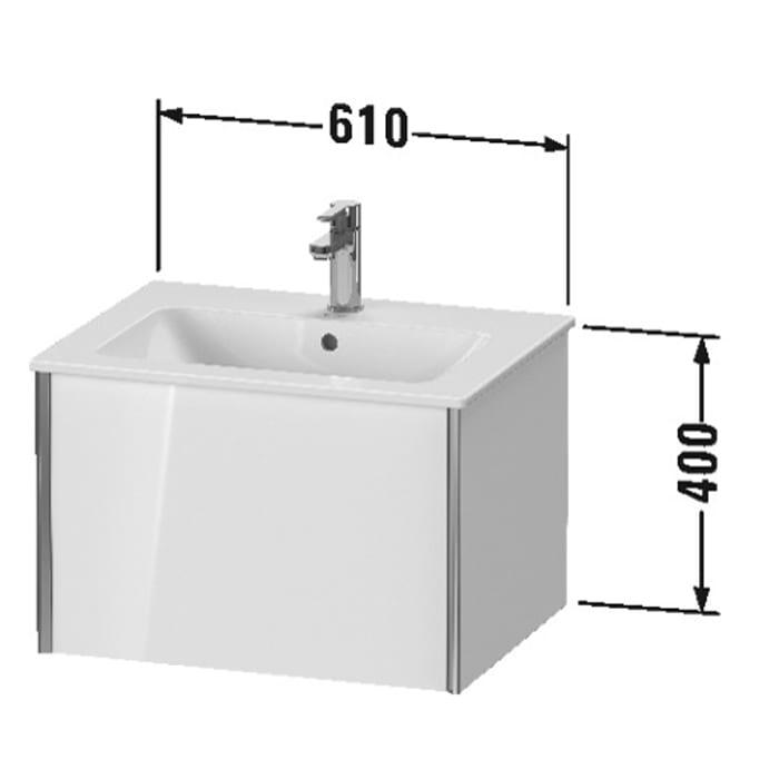 Тумба подвесная Duravit XViu XV40250B122 61x48