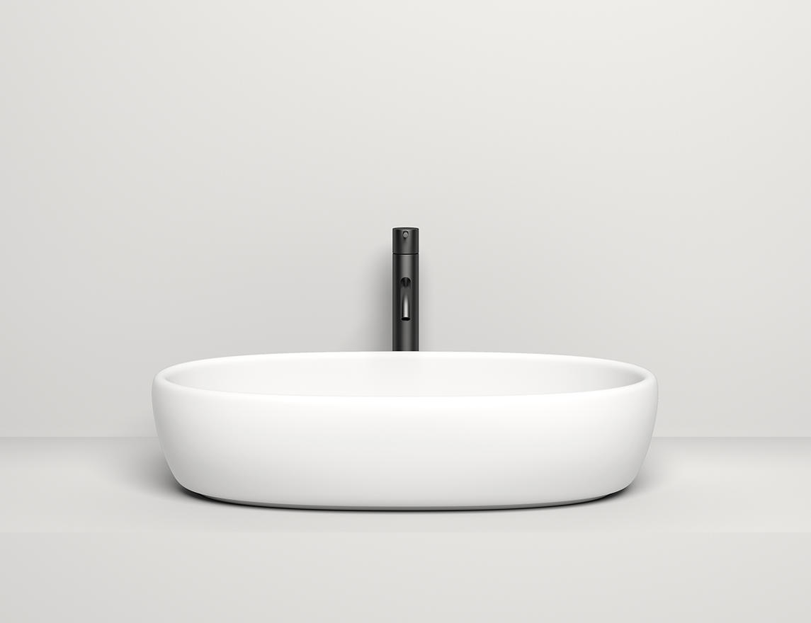 Раковина накладная Salini Luce S-Stone 110721M 69x39.5x15.5 (белый матовый), без донного клапана