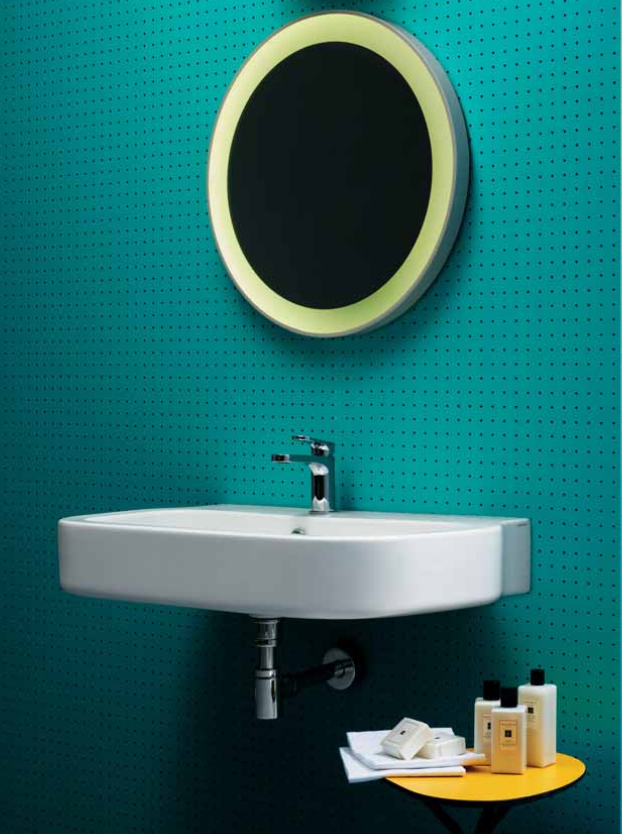Раковина подвесная Azzurra Glaze GLLP06046T0MBI/(GLZ260M/SOSP) bi*1 60х46