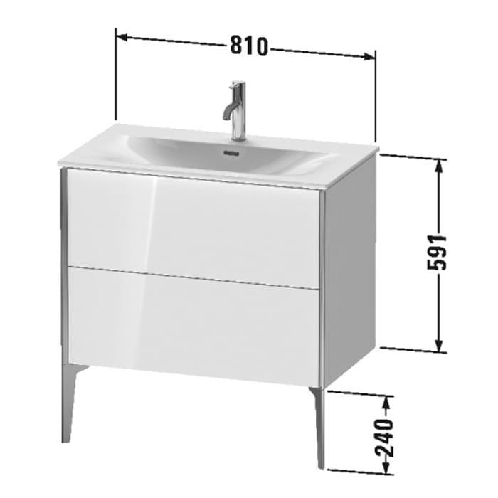 Тумба подвесная Duravit XViu XV43020B221 81x48