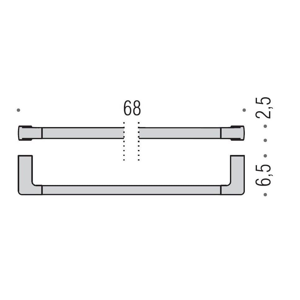 Полотенцедержатель Colombo Design Lulu B6211 68 см