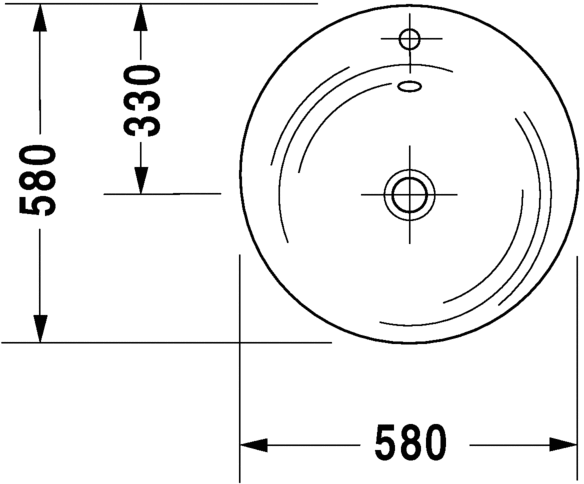 Раковина встраиваемая Duravit Starck 406580000 58 см
