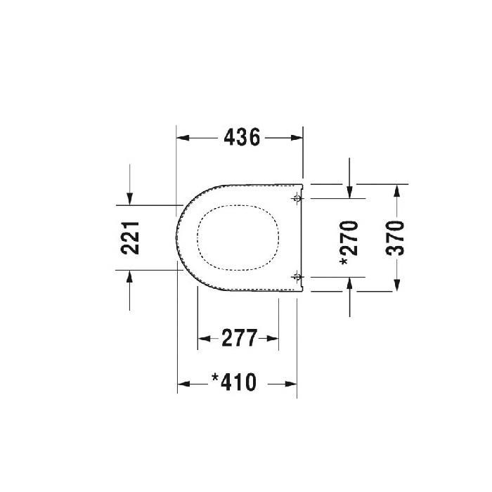 Сиденье Duravit Starck 2 0069810000