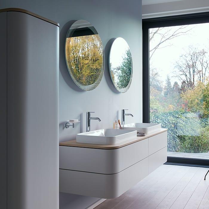 Зеркало с подсветкой Duravit Happy D.2 Plus HP7481S0000 90x90