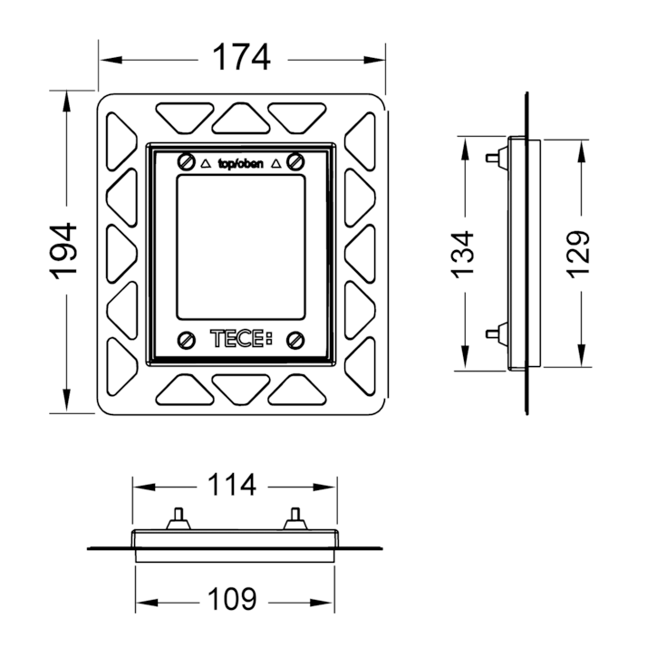Рамка монтажная Tece TECEloop Urinal 9242648