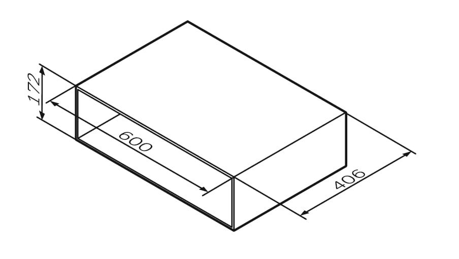 Ниша для хранения AM.PM Gem M90OHX0600WG 60 см