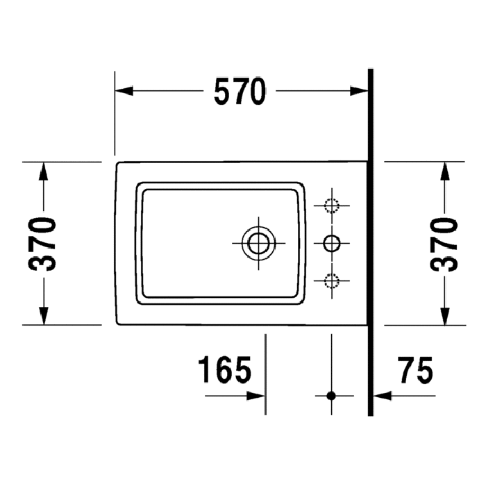 Биде напольное Duravit Vero 2240100030 57x37