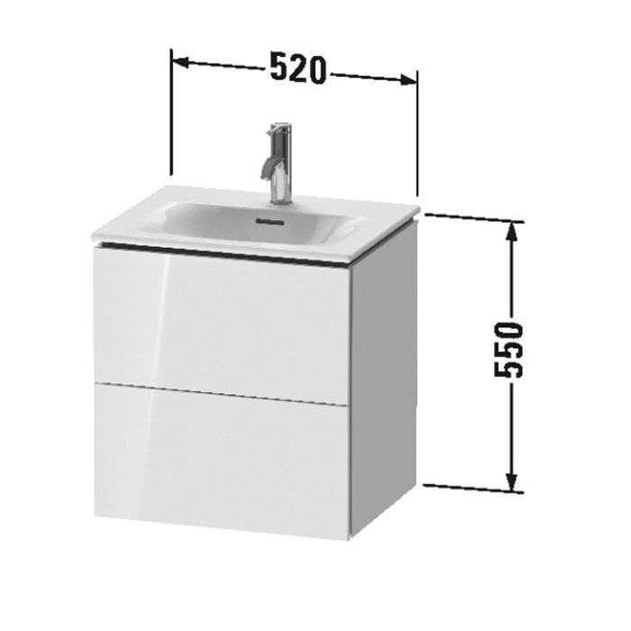 Тумба подвесная Duravit L-Cube LC630402222 52x42