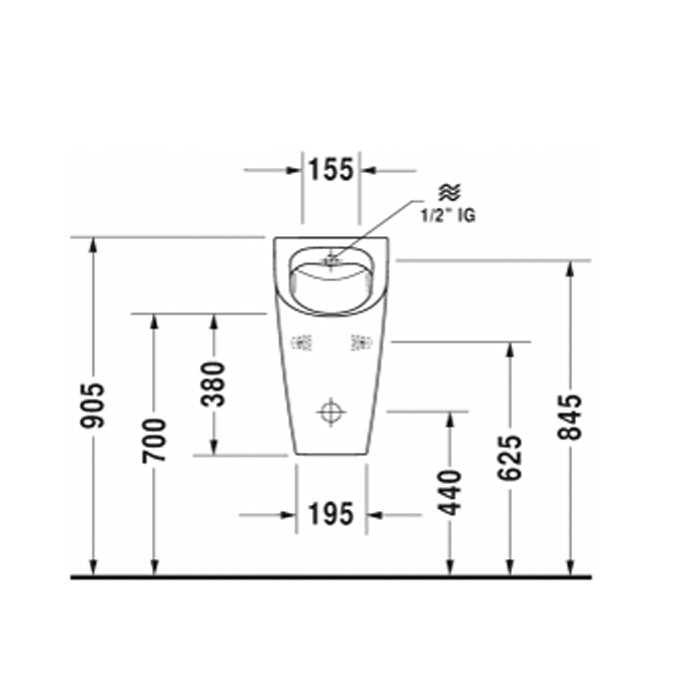 Писсуар Duravit ME by Starck 2809302007 35x30